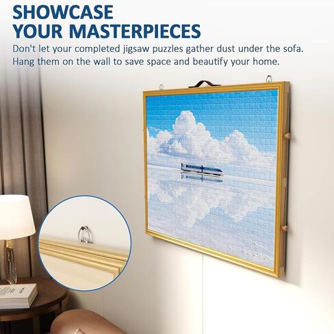 1500 Pcs Portable Jigsaw Puzzle Board with 4 Drawers and Cover, Adjustable Puzzle Table, Frame for Wall Art Display 33.3"x24.2" in Saudi Arabia