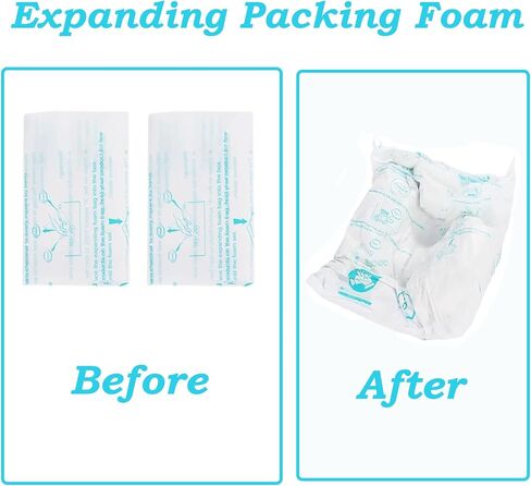 Foam Bag For Shipping, 10pcs Quick Expanding Foam Packaging Bags for Packing, Mailing and Shipping Solutions(14x16inch) in Saudi Arabia