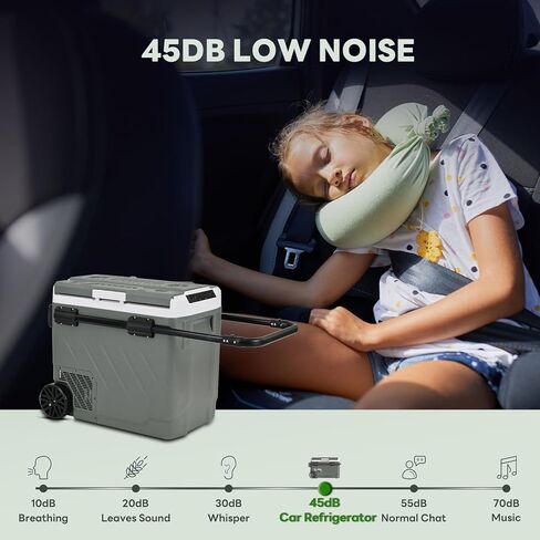 Alpicool 12V Car Refrigerator Portable Fridge Freezer, 62 QT Dual Zone Compressor Cooler with APP Control, Fast Cooling, Electric Cooler for Car Truck, RV, Camping, Travel (12/24V DC & 100-240V AC) in Saudi Arabia