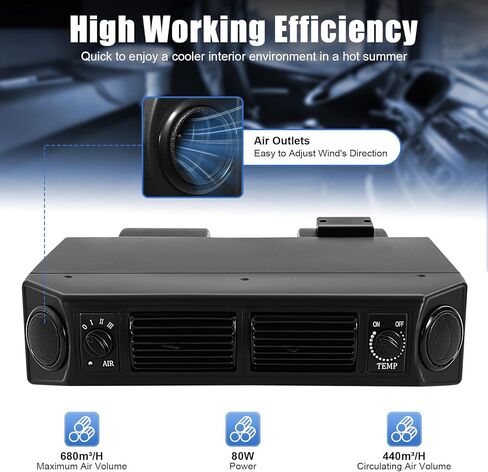 A/C Air Conditioning Evaporator, 12V Universal Air Conditioning Evaporator, Under-Dash A/C Heat and Cool Unit, 3 Speed Evaporator Compressor for Car Truck in Saudi Arabia