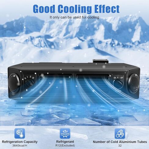 A/C Air Conditioning Evaporator, 12V Universal Air Conditioning Evaporator, Under-Dash A/C Heat and Cool Unit, 3 Speed Evaporator Compressor for Car Truck in Saudi Arabia