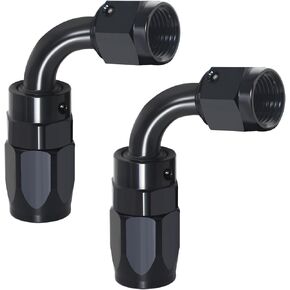 6AN Fitting, 2PCS 6AN Hose End Fittings, 6 AN Straight Fittings for CPE Braided Hose(Black). in Saudi Arabia