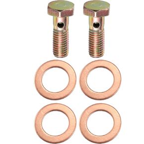 X AUTOHAUX 2 مجموعة مسمار بانجوي تركيب الفرامل طقم محوّل M10x1.5 خط الفرامل موضوع واحد مسمار بانجوي مع غسالات 10 مللي متر in Kuwait