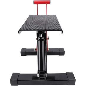 Drfeify Motorcycle Jack Stand Lift, Hydraulic Adjustable Capacity 330lbs for Offroad Maintenance and Repair in Saudi Arabia