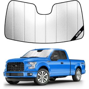 Windshield Sun Shade for Ford F150 (2021-2026), Custom-fit Windshield Cover, Keep Vehicle Cool, Protect Dashboard, Foldable Car Window Shades – Ford F150 Accessories in Saudi Arabia