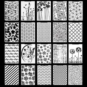 20pcs Embossing Folders,Plastic Paper Card Decorating Mold Embossing Folder for Card Making, 5.8 x 4.1 Inch Embossing Machine Template Paper Card Folder in Saudi Arabia