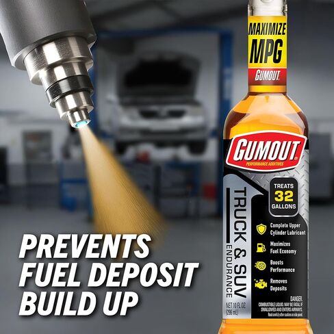 Gumout 510397 Truck and SUV Endurance Fuel Additive, Cleans & Restores Heavy Duty Engine, Maximum Protection for Bigger Engines, Easy Pour & Go - Treats up to 32 Gallons per Bottle -10 Fl Oz in Saudi Arabia