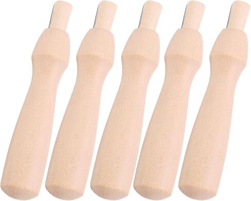 Zerodis Wooden Felting Needles Set 5 Piece DIY Wool Tool Kit for Wet and Dry Felting Wool Painting Crafting Hand Sewing Needle in Kuwait