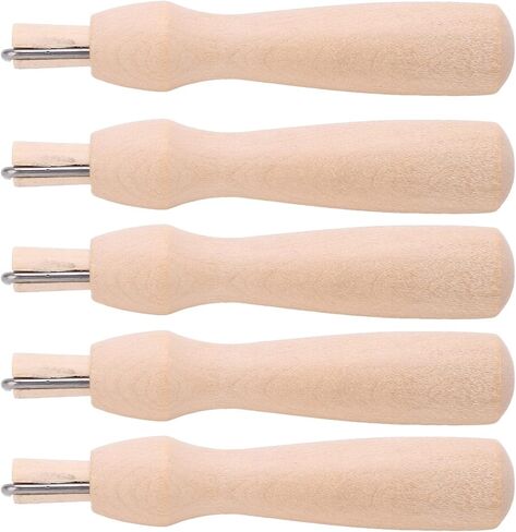Zerodis Wooden Felting Needles Set 5 Piece DIY Wool Tool Kit for Wet and Dry Felting Wool Painting Crafting Hand Sewing Needle in Kuwait