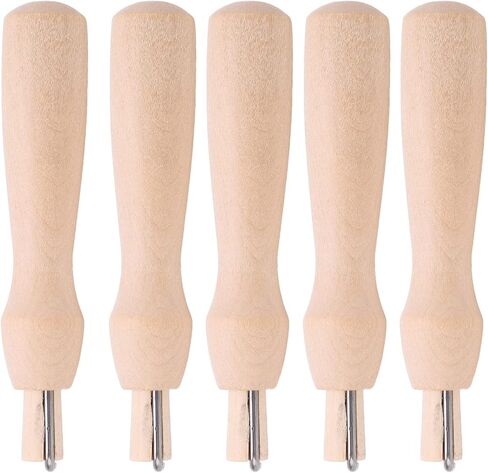 Zerodis Wooden Felting Needles Set 5 Piece DIY Wool Tool Kit for Wet and Dry Felting Wool Painting Crafting Hand Sewing Needle in Kuwait