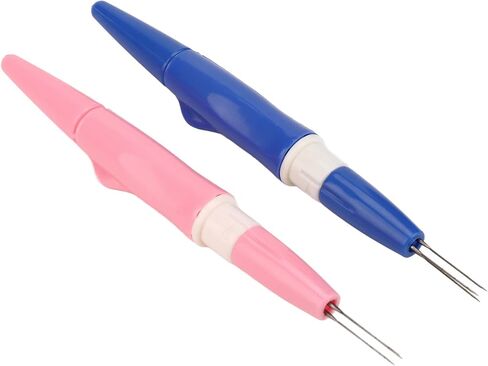Yosoo Felting Needles, 3 Fine Needles with Ergonomic Handle and Replaceable Inner, Plastic Metal DIY Tufting Tool for Delicate Projects in Saudi Arabia