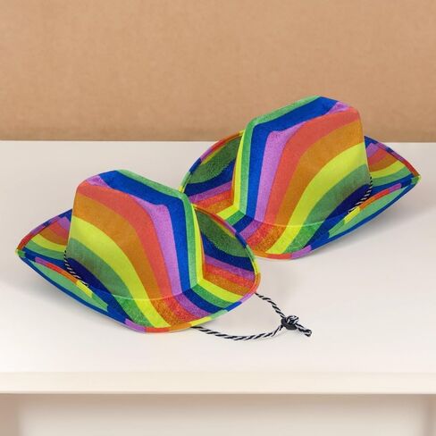Fun Express Rainbow Cowboy Hat - 12 Pieces in Saudi Arabia