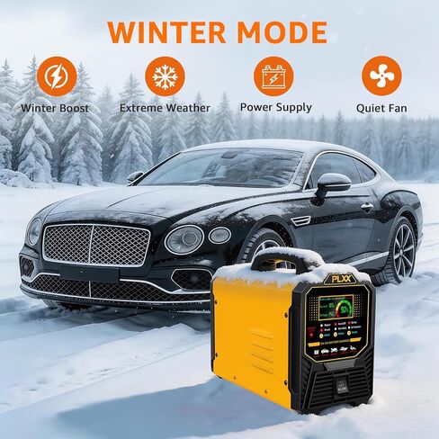 PLXX 12V 24V Car Battery Charger Heavy Duty 0-15A Automatic Smart Trickle Charger with Auto Shutoffs, Repair, Winter Mode, for Automotive Car Truck Motorcycle Lawn Mower Boat Marine AGM in Kuwait