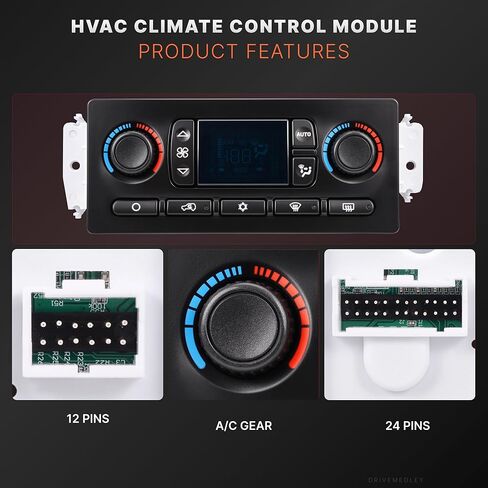 وحدة التحكم HVAC التحكم التلقائي في درجة الحرارة متوافق مع 2003-2007 شيفروليه سيلفرادو جي إم سي سييرا تاهو إسكاليد هامر H2 بويك رينييه يستبدل 15832311 10367041 in Kuwait