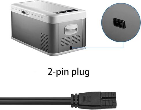 Mini Fridge 12V DC 2 Pin Power Cord Compatible with Mobicool Wagan NFA Car Cooler Box Refrigerator Freezers Power Extension Cable 8.2 FT (2.5M) in Saudi Arabia