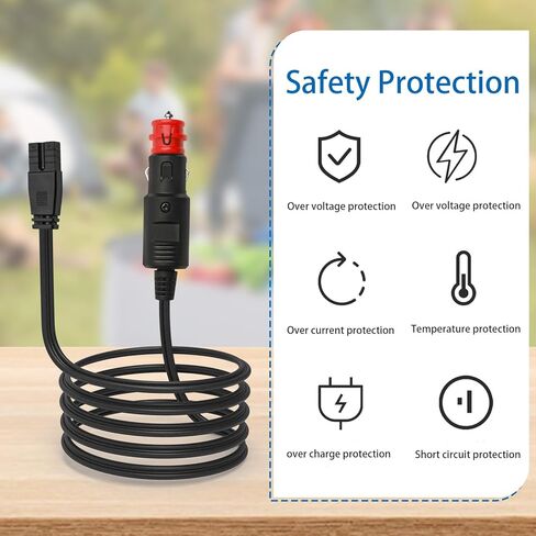 Mini Fridge 12V DC 2 Pin Power Cord Compatible with Mobicool Wagan NFA Car Cooler Box Refrigerator Freezers Power Extension Cable 8.2 FT (2.5M) in Saudi Arabia