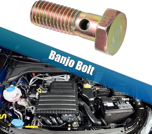 X AUTOHAUX 2 مجموعة مسمار بانجوي تركيب الفرامل طقم محوّل M10x1.5 خط الفرامل موضوع واحد مسمار بانجوي مع غسالات 10 مللي متر in Kuwait