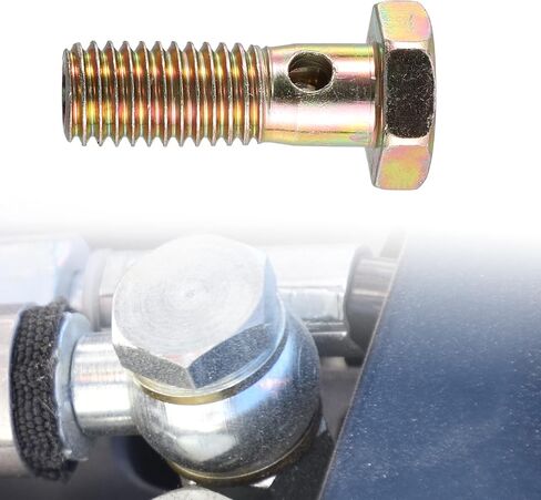 X AUTOHAUX 2 مجموعة مسمار بانجوي تركيب الفرامل طقم محوّل M10x1.5 خط الفرامل موضوع واحد مسمار بانجوي مع غسالات 10 مللي متر in Kuwait