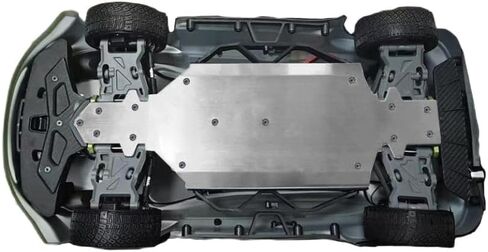 Stainless Steel Chassis Armor Scratch Resistant Underbody Armor Compatible with Rlaarlo XTS F10 Rally Car Model in Kuwait