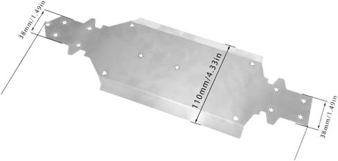 Stainless Steel Chassis Armor Scratch Resistant Underbody Armor Compatible with Rlaarlo XTS F10 Rally Car Model in Kuwait
