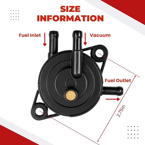 استبدال OEM 2439316 مضخة الوقود المتوافقة مع Kohler 24-393-16-S يستبدل Kawasaki 49040-7001 49040-0769 Kohler 24-393-04-S 17HP-25 HP محرك صغير جزازة العشب جرار in Kuwait