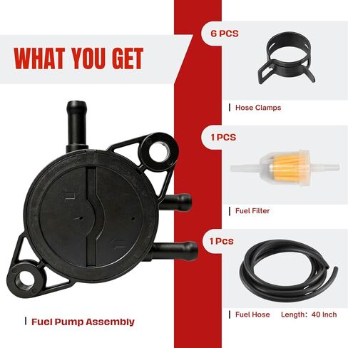 استبدال OEM 2439316 مضخة الوقود المتوافقة مع Kohler 24-393-16-S يستبدل Kawasaki 49040-7001 49040-0769 Kohler 24-393-04-S 17HP-25 HP محرك صغير جزازة العشب جرار in Kuwait