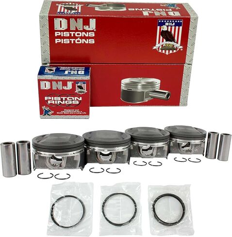 DNJ PRK194 Piston and Ring Kit For 2011-2015 Hyundai Kia Optima Sonata 2.4L L4 DOHC 16V Naturally Aspirated in Kuwait