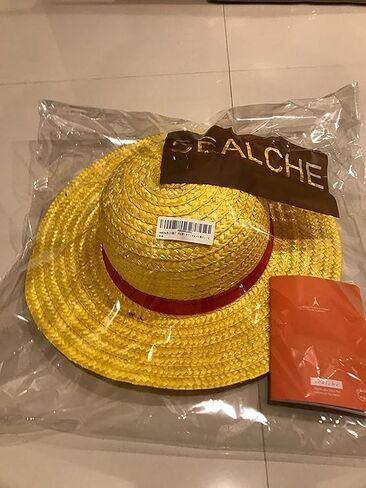 sealche] Luffy Straw Hat (ONE Piece Luffy Cosplay Costume) kids yelow Japanese cartoons in Saudi Arabia