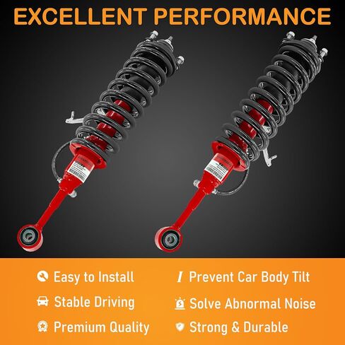 Front Struts Shock Absorber Assembly w/Coil Springs for Toyota 4Runner Limited 4WD 2010-2024 4.0L V6 48520-80232 48520-35390 48510-80499 48510-35370 in Kuwait