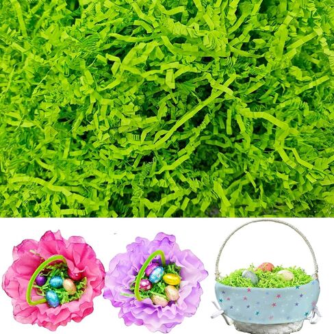 Clonynix 1 LB Crinkle Cut Paper for Gift Baskets, Perfect Shred Filler for Easter Christmas Wedding Birthday Bridesmaid Engagement Craft Gift Boxes Bags Basket Filler Decoration(Royal Blue) in Saudi Arabia
