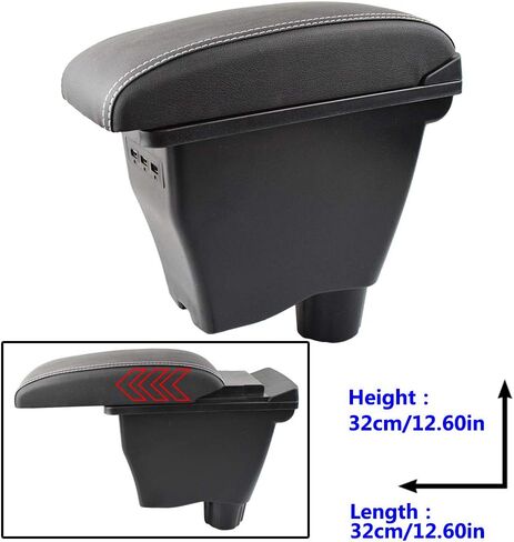 وحدة تحكم بمسند الذراع المركزي لـ Smart Fortwo 453 2014-2019 صندوق تخزين جديد واجهة USB تعديل المحتوى Forfour in Saudi Arabia