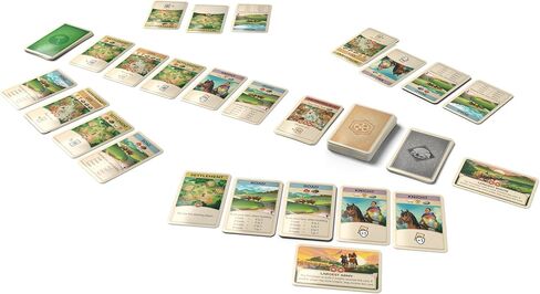 CATAN On The Road - إصدار لعبة البطاقات المحمولة من CATAN للسفر واللعب السريع، وبناء التجارة والاستقرار في أي مكان، متعة عائلية للأطفال والكبار، للأعمار من 10 سنوات فما فوق، 3-4 لاعبين، وقت لعب لمدة 15 دقيقة in Kuwait