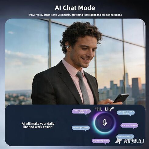 سماعات أذن للترجمة بتقنية Ai في الوقت الحقيقي، 144 لغة، وقت تشغيل 60 ساعة، بلوتوث 5.4، مناسبة ومريحة للسفر حول العالم، واجتماعات العمل والاستقبال وتعلم اللغة. in Kuwait