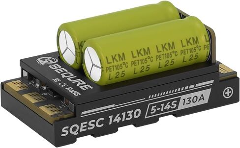 SEQURE 130A Brushless ESC 5-14S Lipo Electric Speed Controller for Multi-Rotor Drones Helicopters Surfboards - AM32 in Saudi Arabia