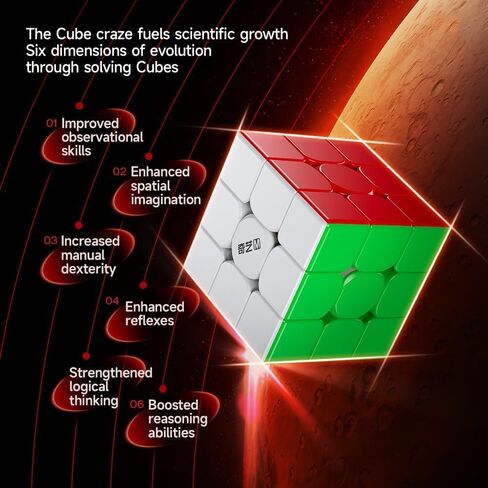 LiangCuber QY Toys Speed Cube 3x3 Magnetic - 56mm High Performance Stickerless Puzzle Cube 3x3x3 in Saudi Arabia