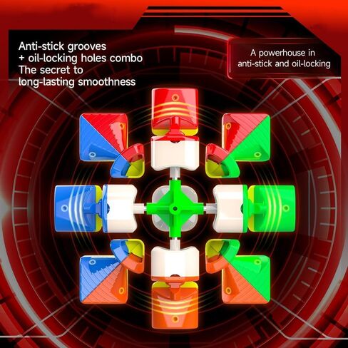 LiangCuber QY Toys Speed Cube 3x3 Magnetic - 56mm High Performance Stickerless Puzzle Cube 3x3x3 in Saudi Arabia