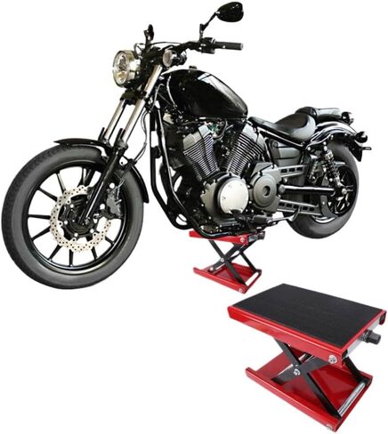 Motorcycle Scissor Jack 3.35-13.39 in Adjustable Lift Stand 500 Kg Capacity Compatible with Motorcycles in Saudi Arabia
