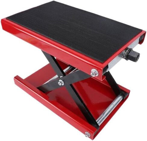 Motorcycle Scissor Jack 3.35-13.39 in Adjustable Lift Stand 500 Kg Capacity Compatible with Motorcycles in Saudi Arabia