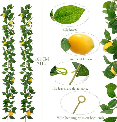 3 Pcs Artificial Italian Ruscus Vines, 39" Silk Fake Vine Greenery with Green Leaves, Faux Hanging Plants Greenery Decor for Home, Bedroom, Wall, Living Room, Wedding Decoration in Saudi Arabia