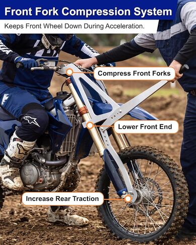 Motocross Start Assist Device, Front Fork Compression Tool for Faster Starts, Prevent Wheelie & Improve Traction, Dirt Bike Holeshot Device for Racing, Fit for Off-Road Motorcycle in Saudi Arabia