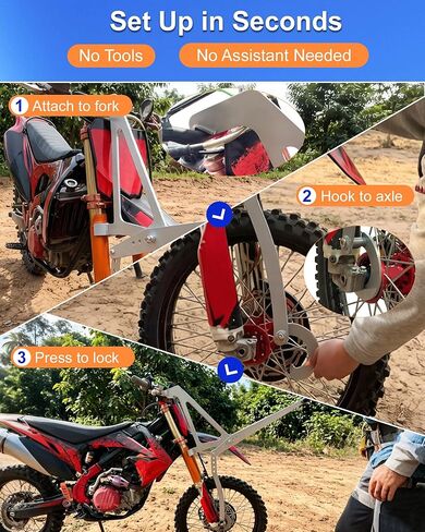 Motocross Start Assist Device, Front Fork Compression Tool for Faster Starts, Prevent Wheelie & Improve Traction, Dirt Bike Holeshot Device for Racing, Fit for Off-Road Motorcycle in Saudi Arabia