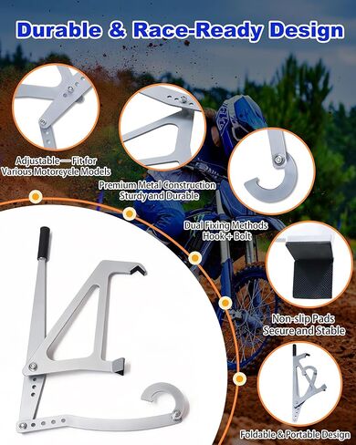 Motocross Start Assist Device, Front Fork Compression Tool for Faster Starts, Prevent Wheelie & Improve Traction, Dirt Bike Holeshot Device for Racing, Fit for Off-Road Motorcycle in Saudi Arabia