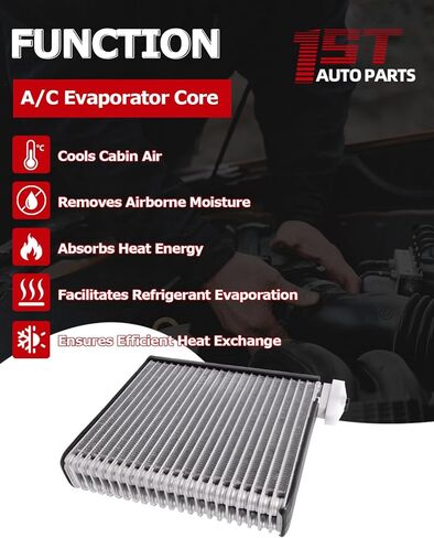 1ST 68004242AA A/C Evaporator Core Fits for Dodge Ram 1500 Ram 2500 Ram 3500 Ram 4500 Ram 5500 Pickup 2006-2010, Replaces OE: EV939713PFXC 4711829 in Saudi Arabia