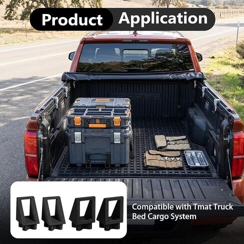 4Pcs Corner Blocker for Truck Bed Cargo System, Compatible with Tmat System Blocker, Truck Bed Protector, Cargo System Accessory for Secure Protection in Saudi Arabia
