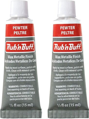 Rub 'n Buff The Original Wax Metallic Finish (Pewter) 2 pcs sku# 1835754MA in Saudi Arabia