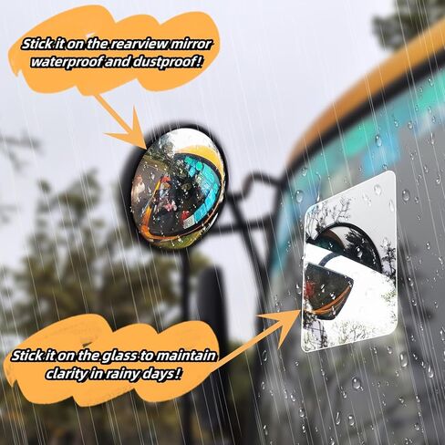 Truck Blind Spot Mirror Film, Forklift Rearview Mirror Film Rainproof High-Definition Nano-Coated Protective Sticker, 200×240mm Fit for The Mirror of Forklift Semi Truck Trailer Car, 2Pcs in Kuwait