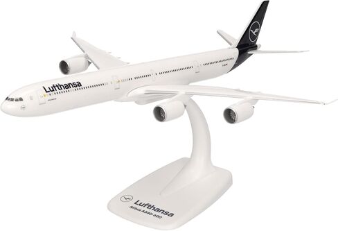 Herpa Snap-fit Airplane Model Lufthansa Airbus A340-600 on Scale of 1:250, Plastic Miniature with pedastal, Model Building, Collectors Edition in Kuwait