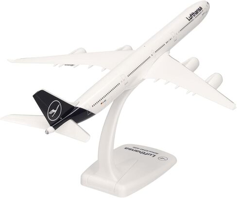 Herpa Snap-fit Airplane Model Lufthansa Airbus A340-600 on Scale of 1:250, Plastic Miniature with pedastal, Model Building, Collectors Edition in Kuwait