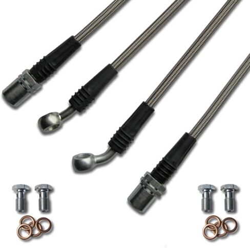 Techna-Fit Brake Line Kit Subaru 2002-2007 Impreza WRX coupe sedan all 4 line brake kit - SUB-1050RD in Saudi Arabia