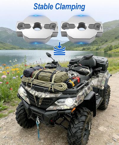 Tie Down Anchors Kit Fit for CFMoto CFORCE UFORCE ZFORCE, Aluminum Anchor Accessories Heavy-Duty ATV Stronger Clamping Force Mounts with Accessories, 8 Pcs in Saudi Arabia